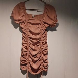Rose Ruched Dress Size Small